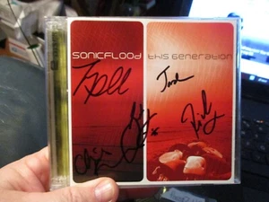 SONICFLOOD THIS GENERATION AUTOGRAPHED / SIGNED x 5 BAND MEMBERS 2 CD SET - Picture 1 of 9
