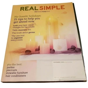 Real Simple Magazine November 2004 No Hassle Holidays Tips - Picture 1 of 8