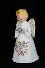 New ListingVintage Homco Porcelain Angel Bell with Blue Bird Home InteriorsÂ  #99-8900