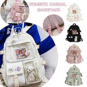 Women Backpacks Waterproof Multi-Pocket Nylon School For Student Backpack E2E9 - Picture 1 of 16