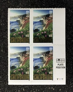 2000USA #3438 33c California Statehood - Plate Block of 4 Mint (#V11111) - Picture 1 of 3