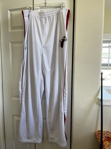 Miami Heat Reebok Warmup Break Away Snap Pants-size 4XL 4 XL Mens Basketball Cover