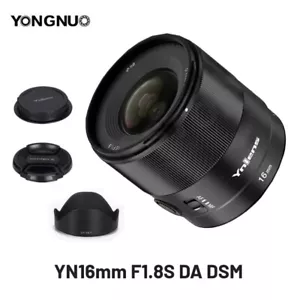 Yongnuo YN16mm F1.8S DA DSM APC-C Large Aperture Lens for Sony E-mount Cameras - Picture 1 of 8