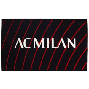 AC Milan Tappeto con Antiscivolo, Rosso/Nero, Misura 70X 110 cm - Picture 1 of 2