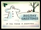 1960 Fleer Yule Laff #56 Holiday Greetings If You Make A Snowman NM