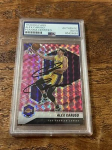 Alex Caruso IP Signed Panini Mosaic Card Psa Dna Coa Slab Autographed Lakers - Picture 1 of 2