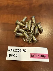Qty-15 NAS1204-7D New. DC17 D89 - Picture 1 of 3