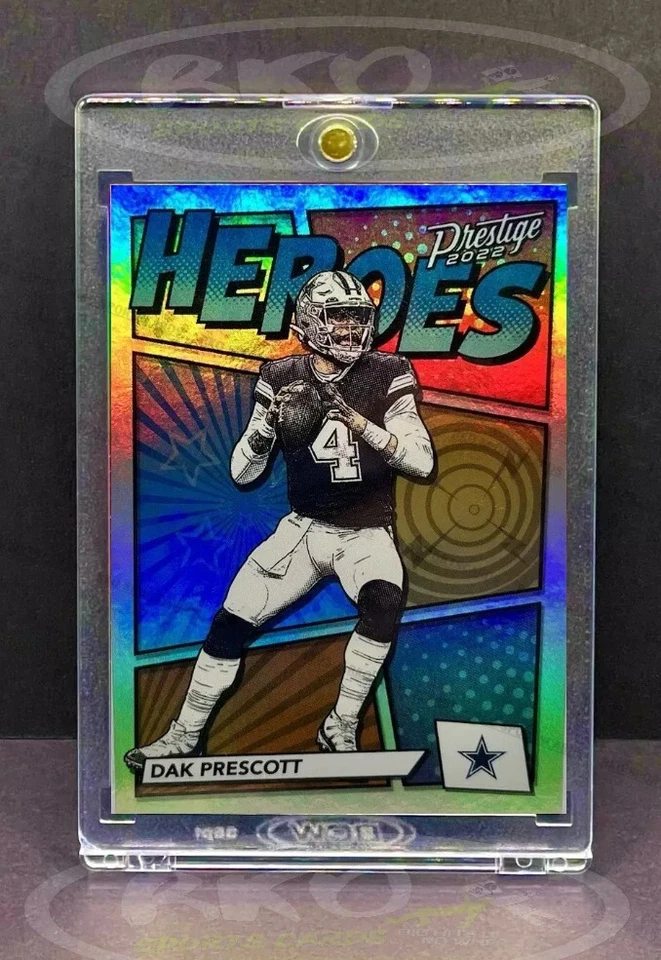 DAK PRESCOTT RARE HOLO REFRACTOR INVESTMENT CARD PANINI SSP COWBOYS MVP MINT - Image 1 of 3