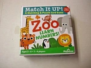A Matching & Puzzle Card Game Zoo Learn Numbers! By Playhouse, Ages 2-6, New - Picture 1 of 1
