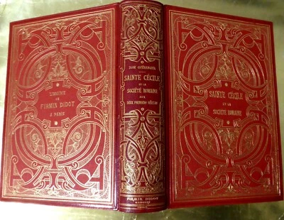 Cartonnage éditeur Sainte Cécile Firmin Didot Reliure Magnier Chromolithographie - Photo 1/4