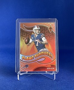 Josh Allen - 2021 Panini Phoenix - Flame Thrower Orange /99 - Bills