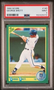 1990 SCORE #140 GEORGE BRETT ROYALS HOF PSA 9 !!! - Bild 1 von 2