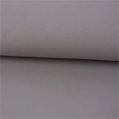 Sweatstoff Soft Sweat Bio einfarbig dünn hellgrau 1,5m Breite - Bild 1 von 3