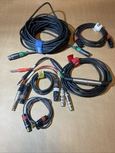 Lote Mixto DAK Whirlwind Neutrik XLR-Macho a XLR-Hembra Micrófono Cable Accusónico - Imagen 1 de 20