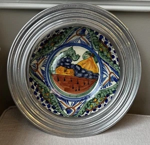 Original Talavera Puebla Mexican Folk Art Hand Painted Serving Bowl/Dish 10.25” - Picture 1 of 7