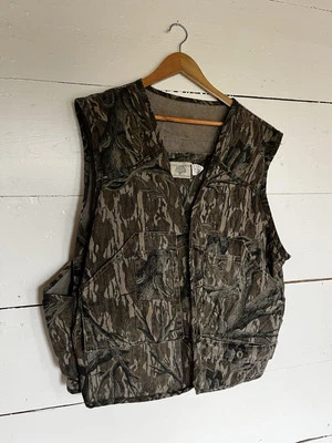 Vintage Treestand Camo Mossy Oak Turkey Vest Size Large USA made - Image 1 of 4
