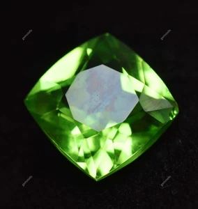 8 Ct Natural Green Peridot Cushion Cut AAA Quality Certified Loose Gemstones - Picture 1 of 5