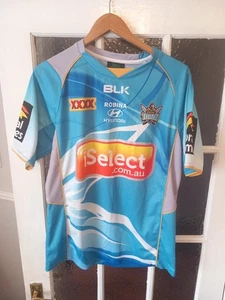 Camisa Manga Corta Blk Nrl Australia Rugby League Gold Coast Titans Talla Mediana - Imagen 1 de 5