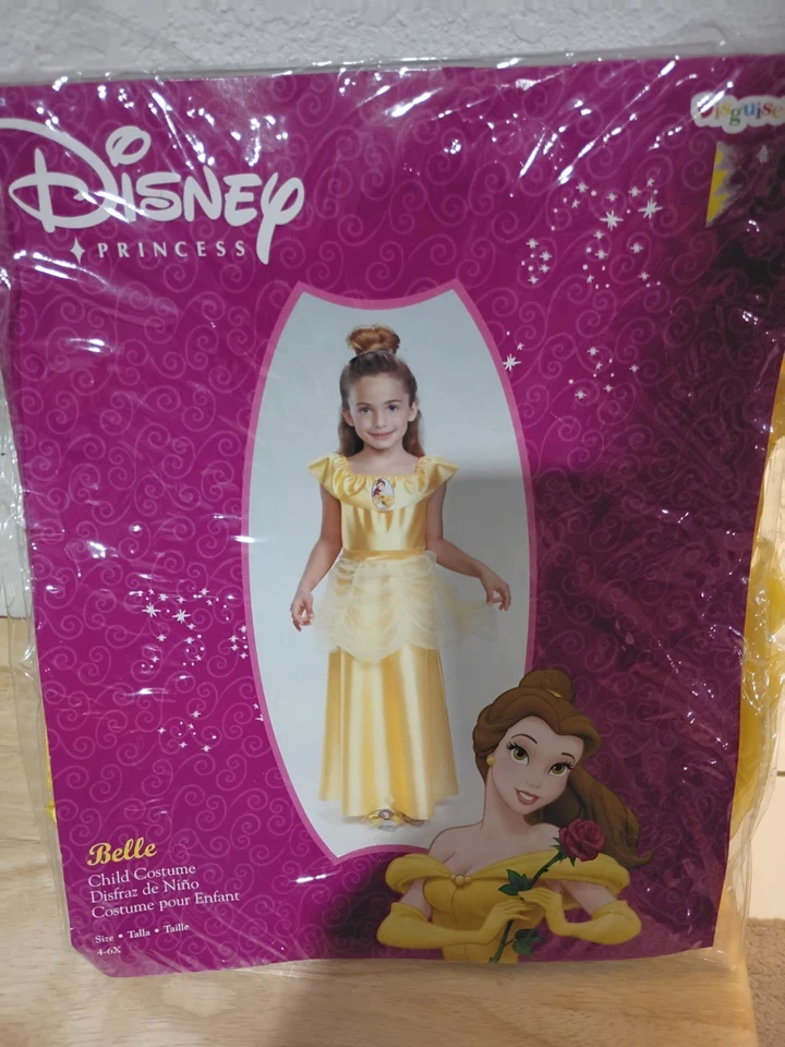 2010 Disguise Disney Princess Belle Beauty and the Beast Child Costume 4-6X New - Image 1 of 1