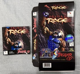 Primal Rage NOS Atari Jaguar Box & Manual Only NO GAME Very Rare Box Manual