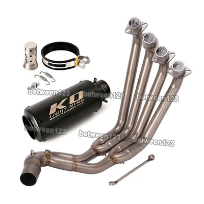 Tubo de cabezal silenciador sistema de escape para Honda CBR650R CBR650F CB650R 2014-2024 Foto 1 de 4