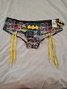 Culotte Batman Comic Med Hipster taille basse jarretelles amovibles Robin Hero Joker - Photo 1/8