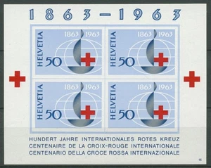 Schweiz 1963 100 Jahre Internationales Rotes Kreuz Block 19 postfrisch (C28211) - Picture 1 of 1