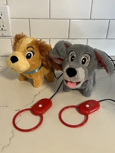 Disney Classics Lady & Tramp kabelgebundene Leine kontrolliertes Plüsch-Set - super süß - Bild 1 von 6