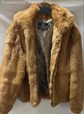 Winter Fur New York Womens Brown Long Sleeve Hooded Full-Zip Jacket Size 3XL - Image 1 of 4