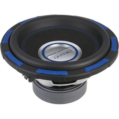 Power Acoustik Gothic 12" Subwoofer, 2500W Max Composite Cone - Image 1 of 4
