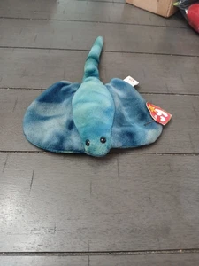 Ty Beanie Baby Sting the Mantra Ray Hangtag befestigt geknickt - Bild 1 von 7