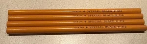 Lot of 4 Vintage Dixon Special Black 312 Pencils.  Made in USA.  NEW - Picture 1 of 4
