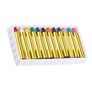 12 Colors Body Face Paint Sticks Crayons Set Colorful Painting Pen - Picture 1 of 12