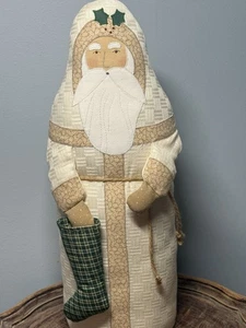 Babbo Natale in piedi 15" - Influenza internazionale - Arte popolare - Leggero - Firmato 1992 - Foto 1 di 9