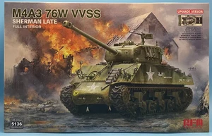 RyeField Model RM 5136 RFM 1/35 M4A3 Sherman 76W VVSS Late w/ Interior Upgrade - Bild 1 von 10