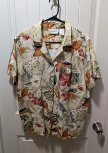 Camisa floral tropical hawaiana Alfred Dunner 16 para mujer viaje vacaciones - Imagen 1 de 7