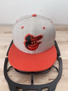 Baltimore Orioles New Era 59 fifty Embroidered Fitted Hat Size 7 3/8 RARE MLB - Picture 1 of 13