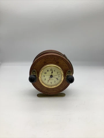 Vintage PEETZ Reel Time Wooden Alarm Clock Cover