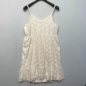 Torrid Women Sleeveless Mini Lace Dress Size 2 2X Babydoll Crochet Fairy M284 11 - Picture 1 of 18