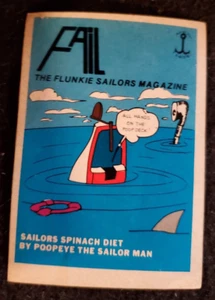 Vintage 1974 CRAZY MAGAZINE COVERS: Fail / Fleer Sticker Card - Picture 1 of 2