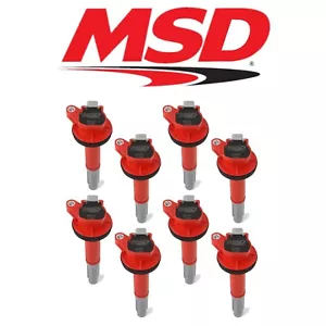 Bobinas de encendido MSD (8) Red Blaster para Ford Mustang GT350/GT350R/GT500 2016-2020 - Imagen 1 de 8