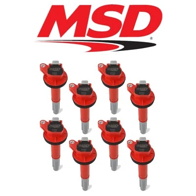 Bobinas de encendido MSD (8) Red Blaster para Ford Mustang GT350/GT350R/GT500 2016-2020 Foto 1 de 4