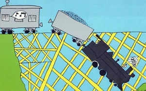 Postal ilustrada Danville Virginia The Wreck of the Old 97 - Imagen 1 de 2