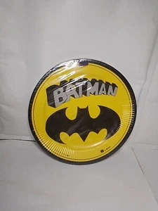 Rare Vintage 1989 BATMAN DC Comics Inc Birthday Plates Sealed Package - Picture 1 of 3