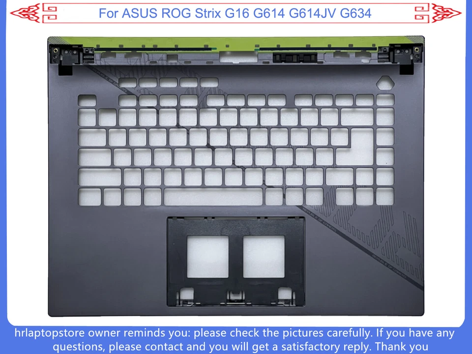 New For ASUS ROG Strix G16 G614 G614JV G634 Upper Case Palmrest Cover & Bottom - Image 1 of 1