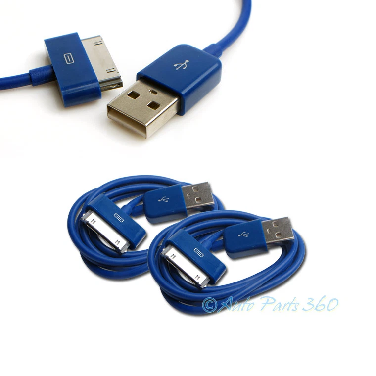 2X 6FT USB TO 30 PIN BLUE CABLE DATA SYNC CHARGER SAMSUNG GALAXY TAB TABLET 7.0 - Image 1 of 1