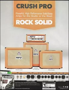 Amplificador de guitarra Orange Crush Pro Series CR120C CR60C CR120H amplificador de cabeza impresión de anuncios - Imagen 1 de 3