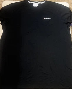 Champion Men's Black Big & Tall 3X T-Shirt Short Sleeve Crew Neck - Picture 1 of 7