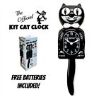 CLASSIC BLACK KIT CAT CLOCK 15.5' Free Battery Official MADE IN USA Klock NEW