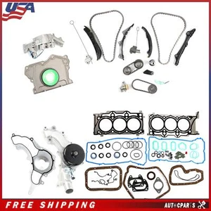 Timing Chain Pump & Head Gaskets For 11-15 Chrysler Dodge Jeep Ram 3.6L 200 300 - Imagen 1 de 11